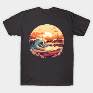 Summer sunset beach t shirt T-Shirt